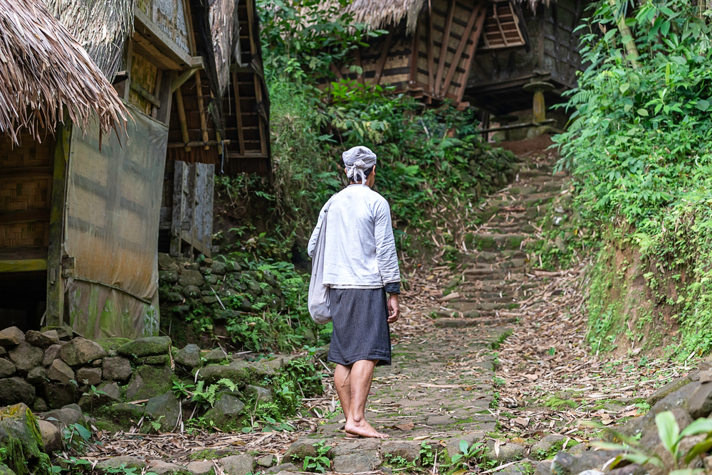 Baduy tribe man form inner group