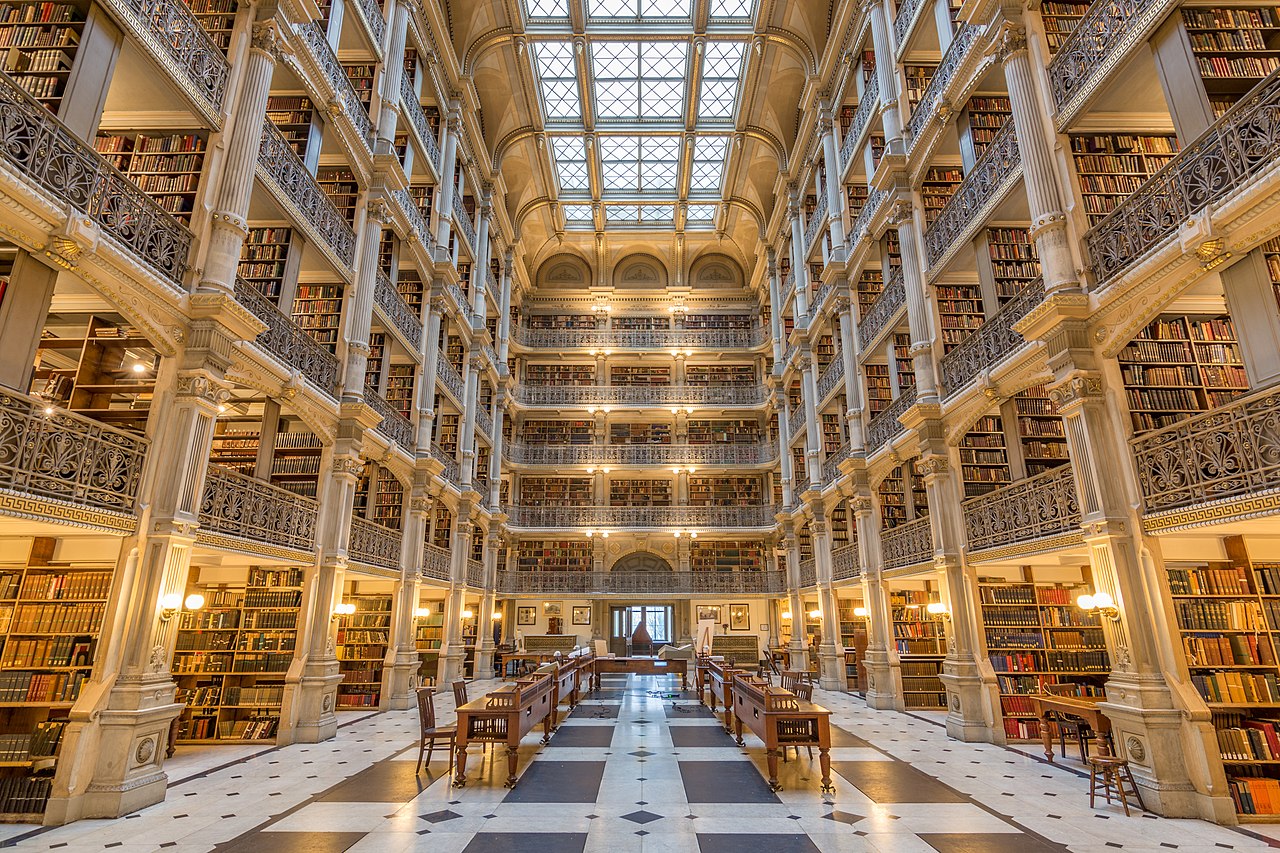 George Peabody Library - inside.