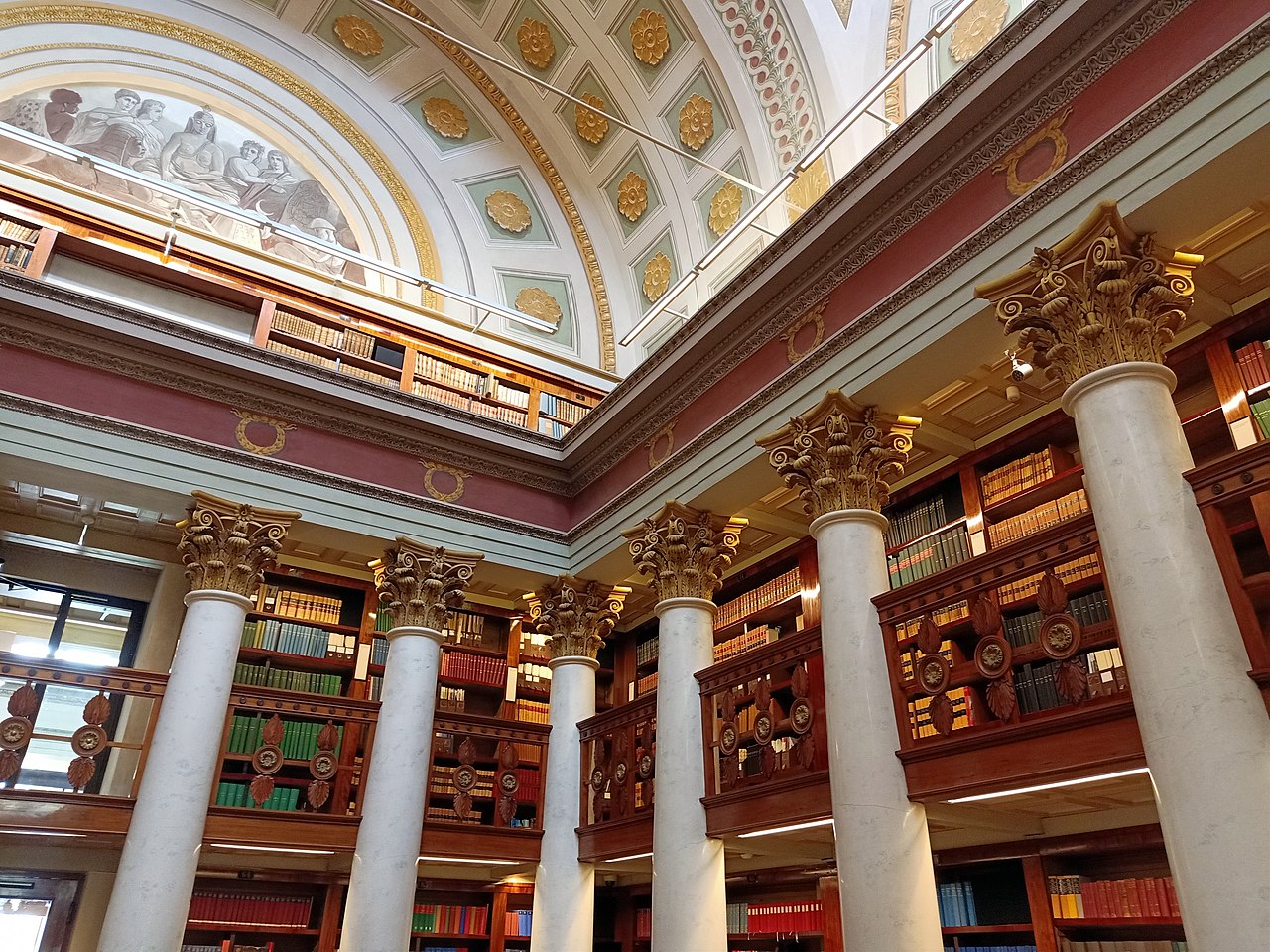 Inside view of National Library of Finland - 2019