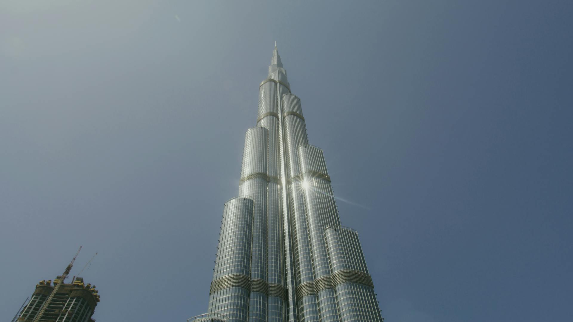 Burj Khalifa Tower under Blue Sky