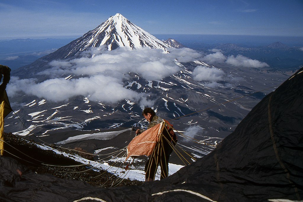Koryaksky volcano in Kamchatka, Russia