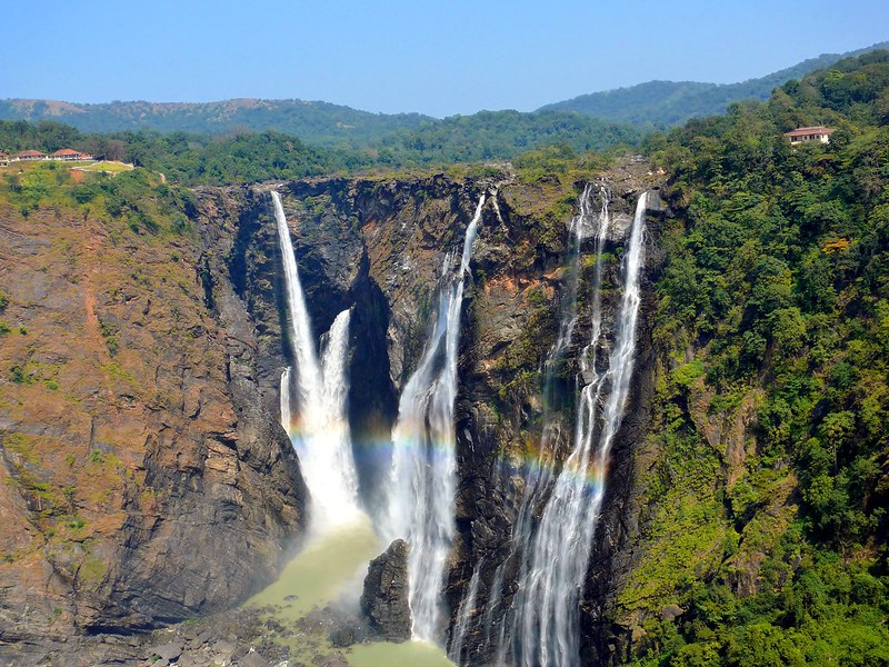 Jog falls and the rainbow