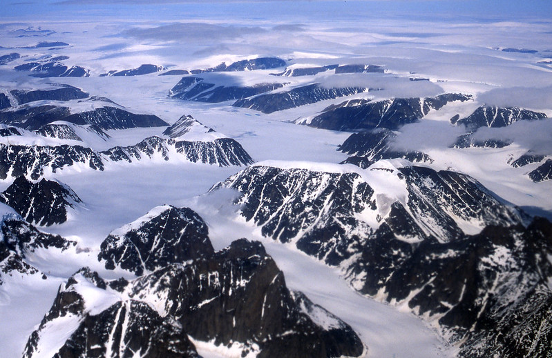Glaciers at the West Coast of Baffin Island