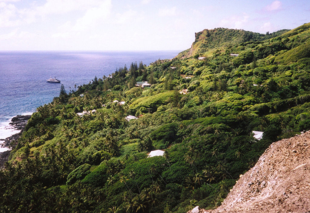 Landscape Photo of the Adamstown on Pitcairn Island.