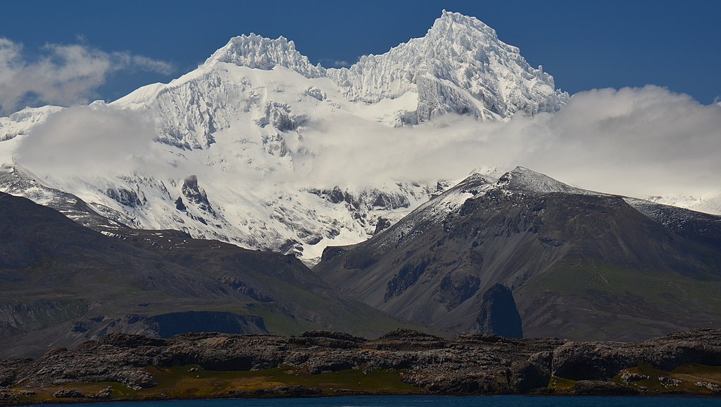 Landscape Photo of the Mont Ross on the The Kerguelen Islands.