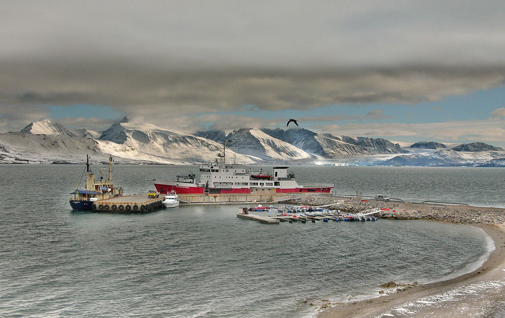 NORDSYSSEL, the ship of the Sysselmann on Svalbard