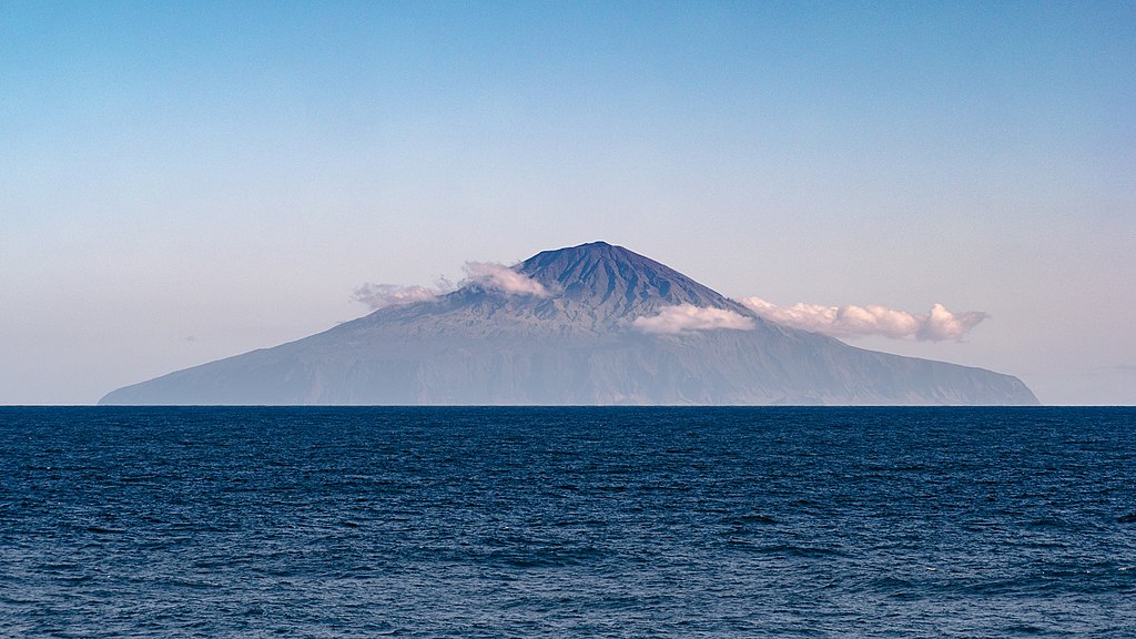 Landscape Photo of Tristan Da Cunha Island.
