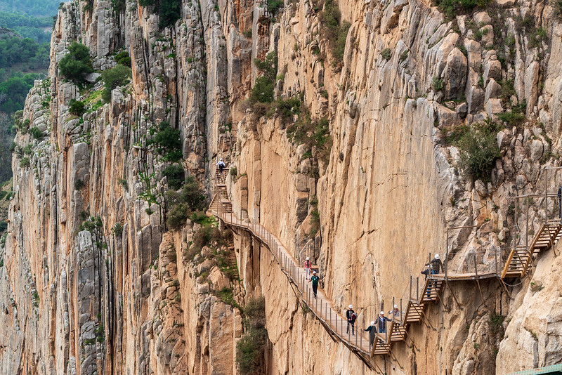 walk through the gorge on the Caminito del Rey