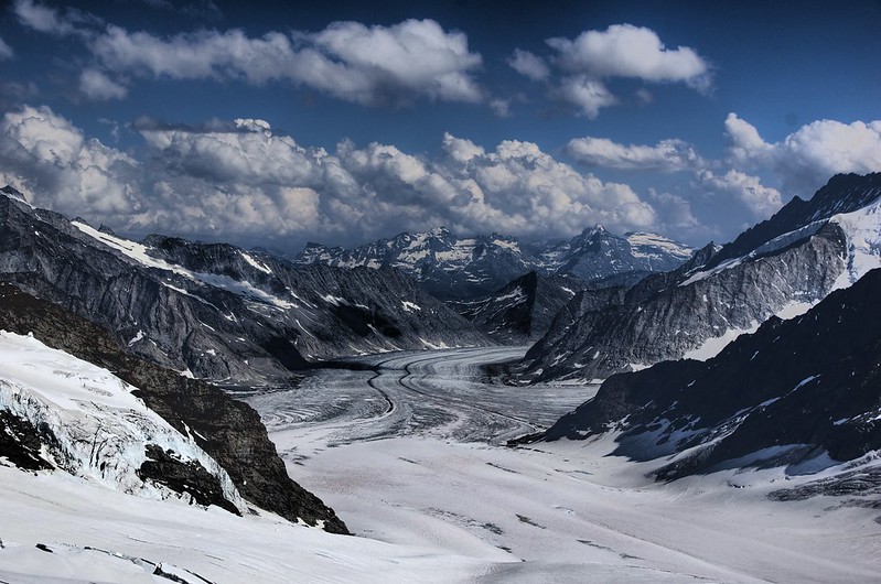 Jungfraujoch and the Aletsch Glacier