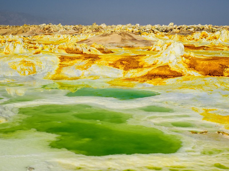 Dallol volcano zone Danakil depression