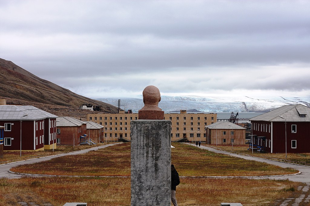 Landscape Photo of the The abandoned Soviet mining town of Pyramiden.