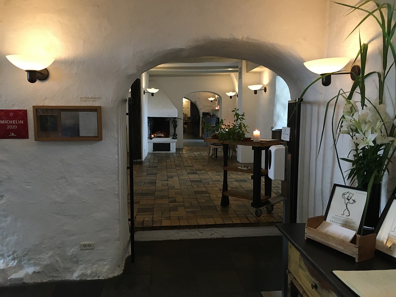 Dragsholm Castle's gourmet restaurant