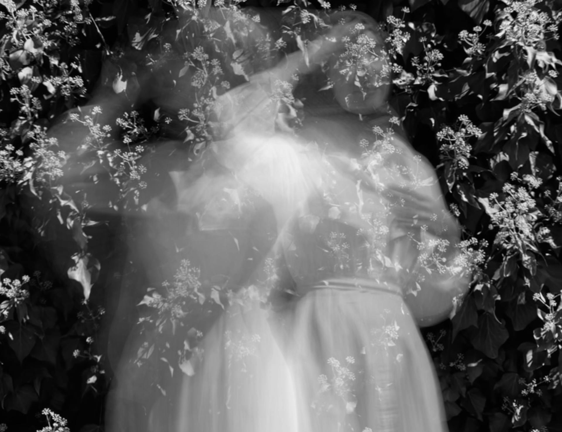 blurred women in the garden