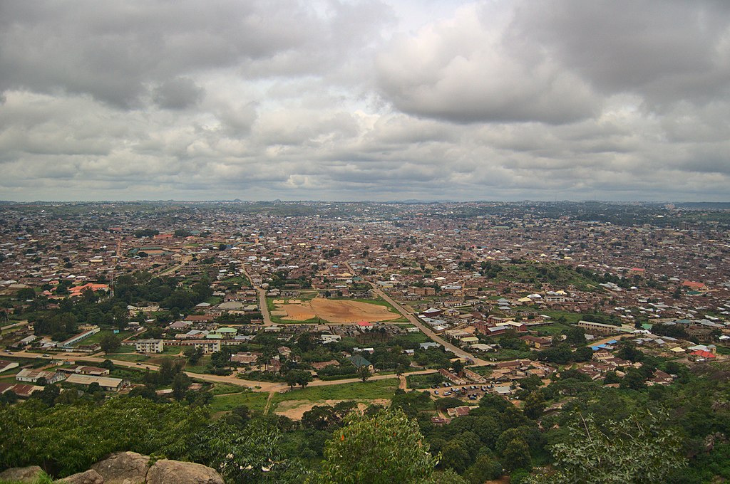 Aerial Photo of North-Eastern part of Jos, Nigeria.