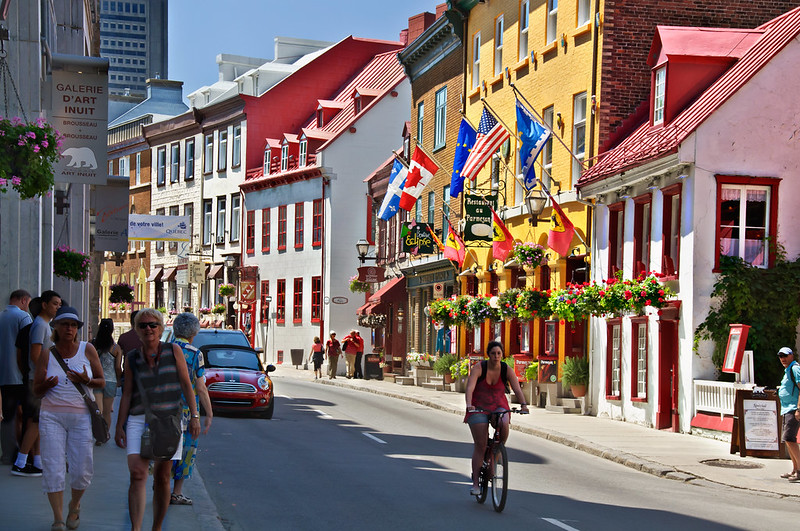 People Walking at Rue Saint Louis, Quebec City