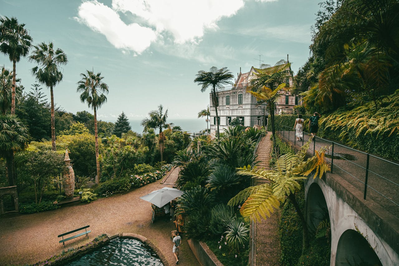 Landscape Photo of Park in Munchal in Portugal.