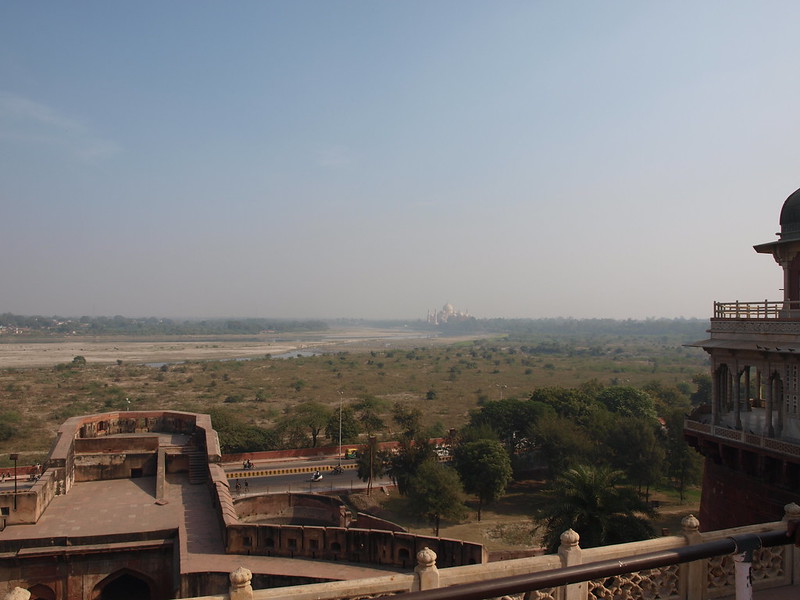 Agra Fort - view towards the Taj Mahal and the Yamuna River
