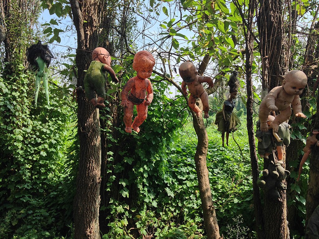 Photo of Creepy old dolls in the abandoned Island of the Dolls, Xochimilco, Mexico