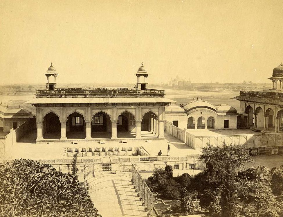 This photograph is of the Sheesh Mahal (Palace of Mirrors) within the Agra Fort in Agra, Uttar Pradesh, India.
