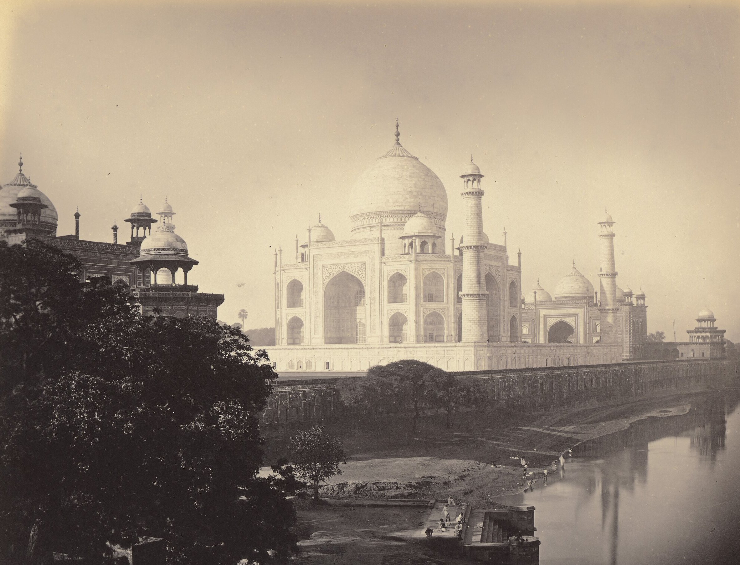 Photograph of the Taj Mahal clicked in 1870 by John Edward Sache.