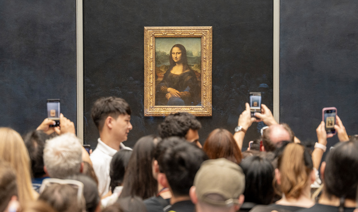 The Mona Lisa at The Louvre