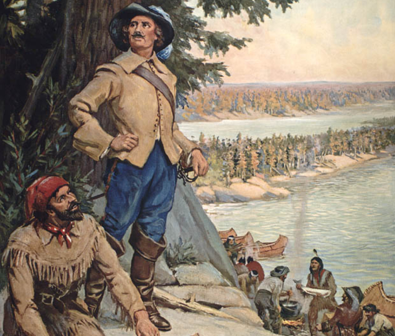 Jean-Baptiste de La Vérendrye and his cousin, Christopher Dufrost de La Jemeraye