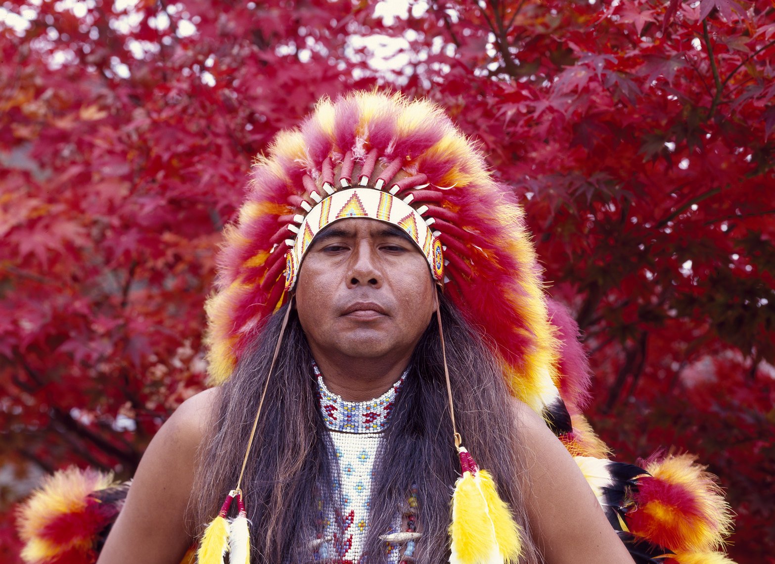 Dennis Wolfe, a full-blooded Cherokee indian in Cherokee, North Carolina