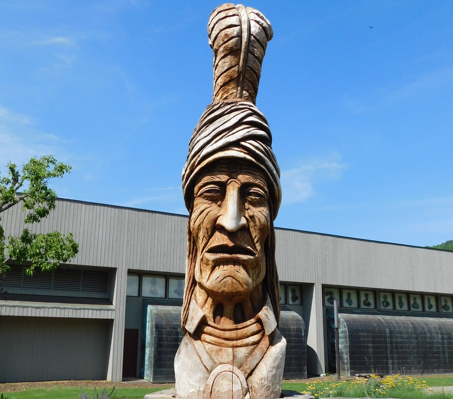 "Sequoyah" Cherokee, North Carolina Carved in 1989 by Peter Toth