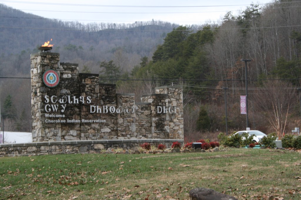 Landscape of Cherokee border,  Cherokee Reservation.