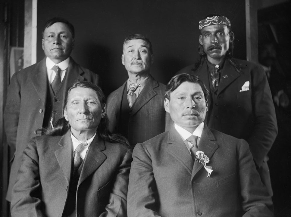 Group Of Cherokee, Yankton, And Sisseton 1909