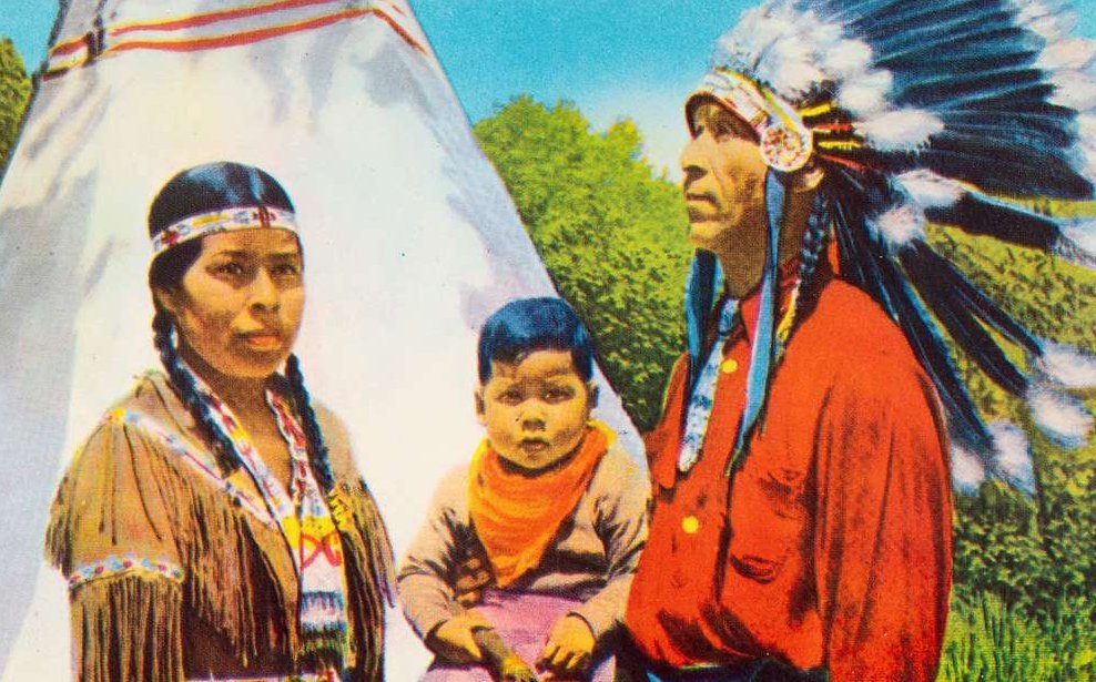 Indian Family Cherokee Indian Reservation Cherokee