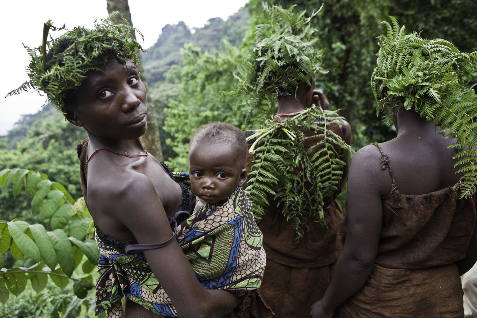 People of Mukuno village who are traditional Batwa tribes people