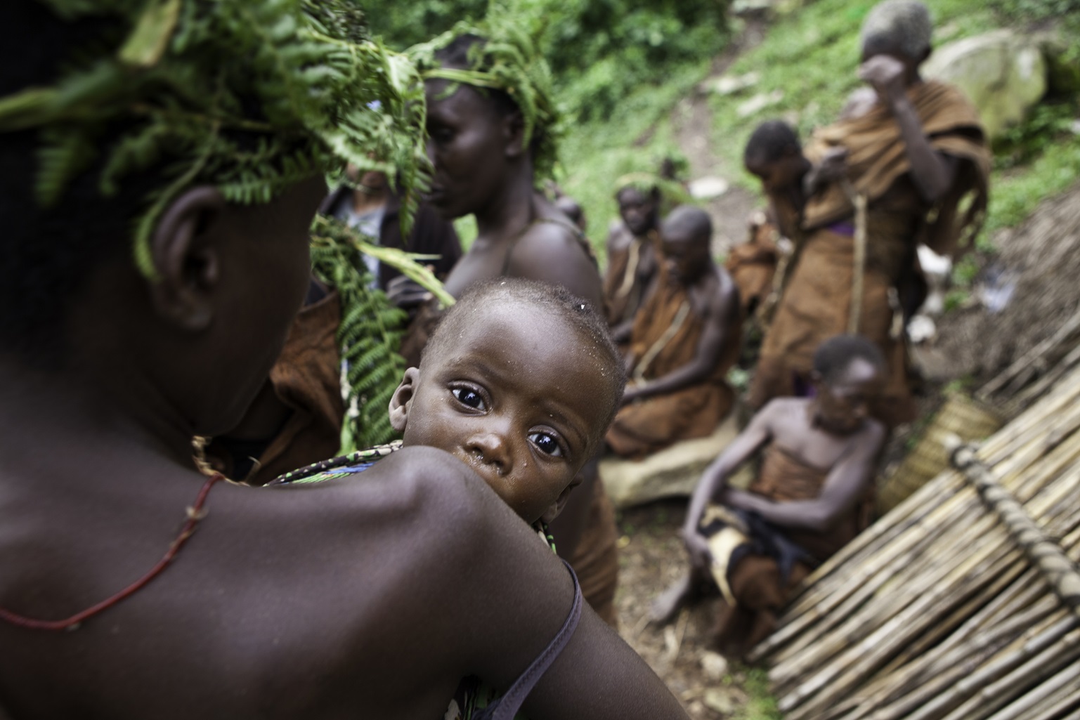 People of Mukuno village who are traditional Batwa tribes people