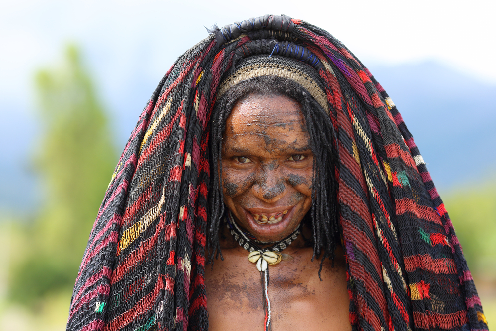 woman in BALIEM VALLEY, IRIAN JAYA, NEW GUINEA