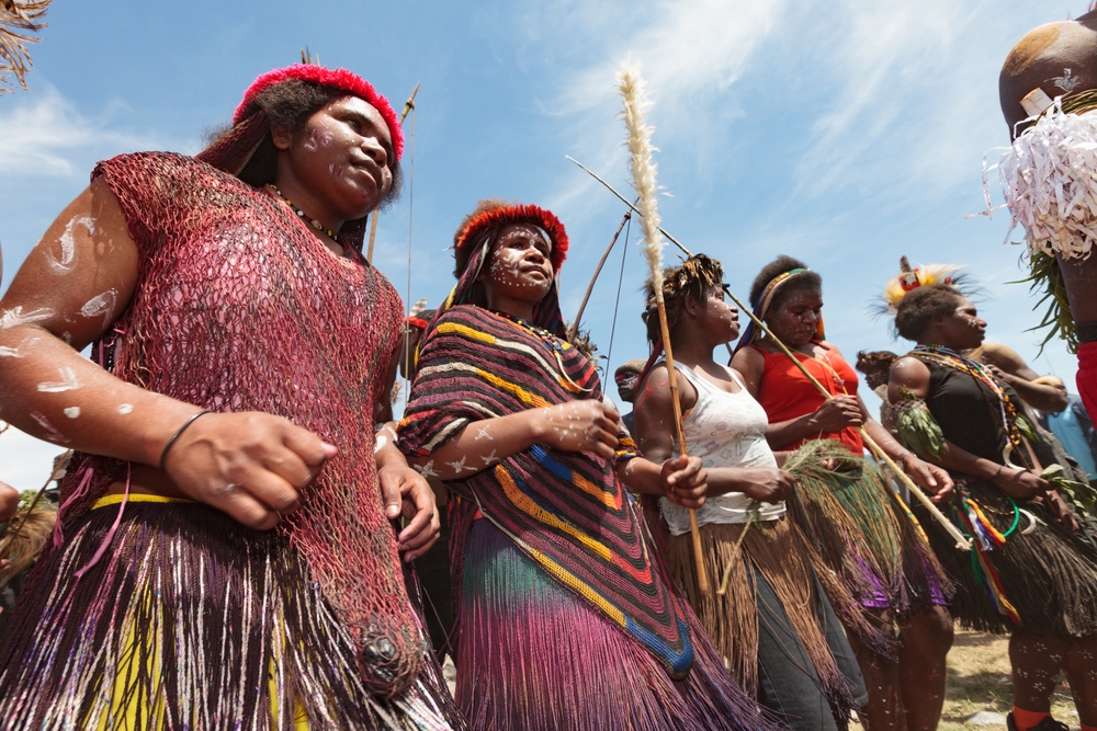 young locals parade on the occasion of Indonesia
