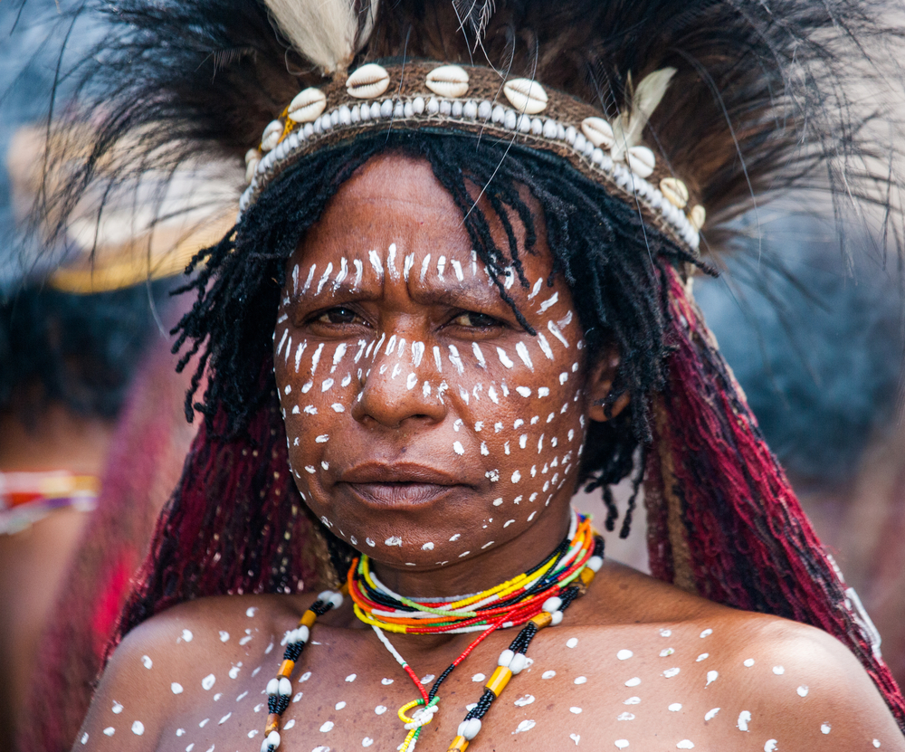 Portrait of Woman Dani tribe