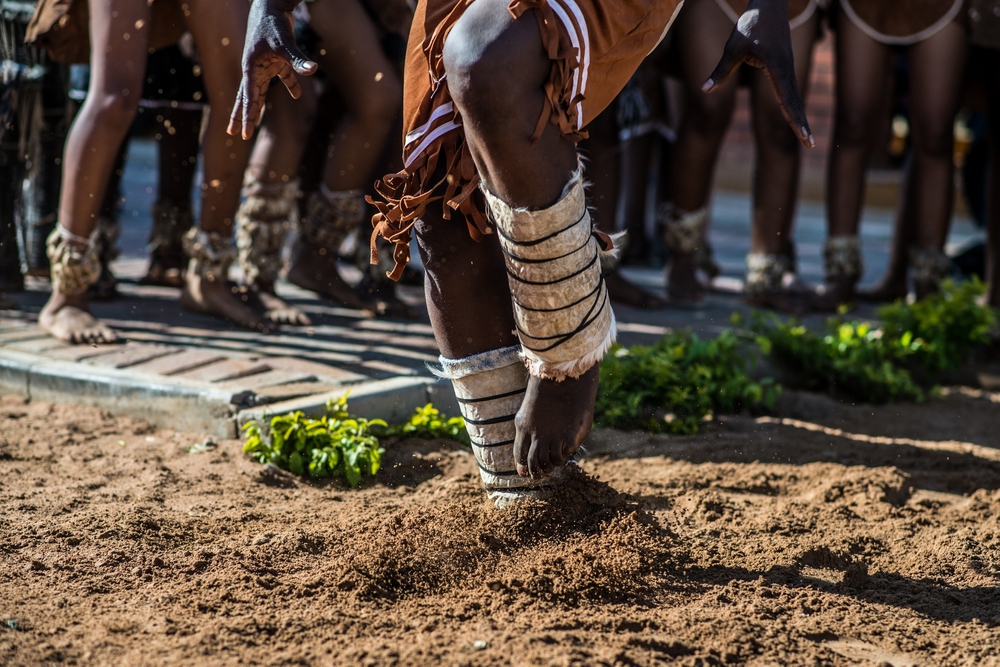 african man dancing