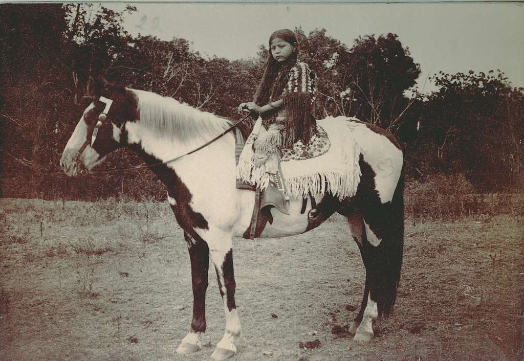 Kiowa Girl On A Horse
