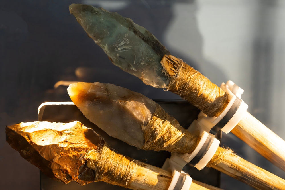 spear and arrowheads