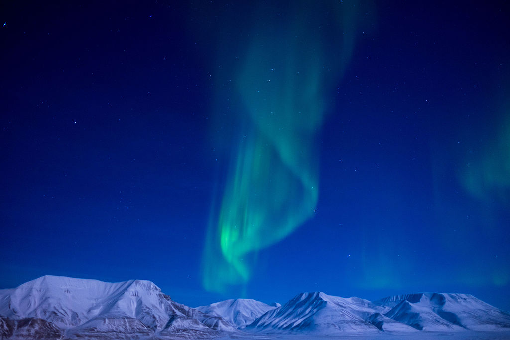 image of Northern lights in Svalbard