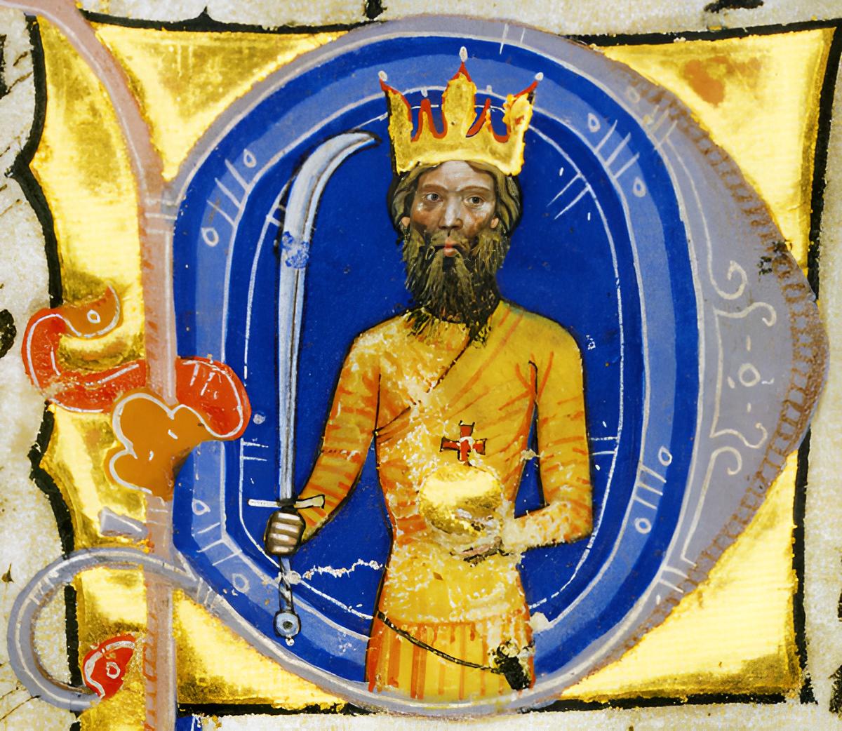 King Attila as the first Hungarian king in the Chronicon Pictum