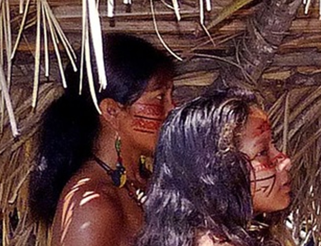 Jungle Tribe people in Rainforest.