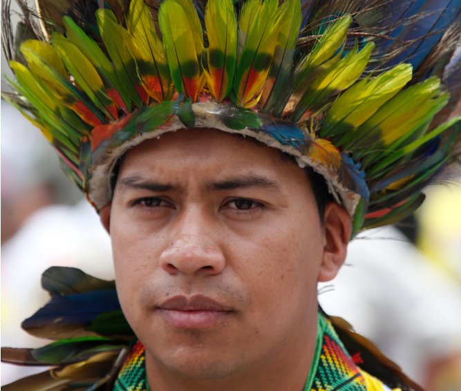 Parade of Colombian indigenous ethnic groups: Arawak Wayuunaiki