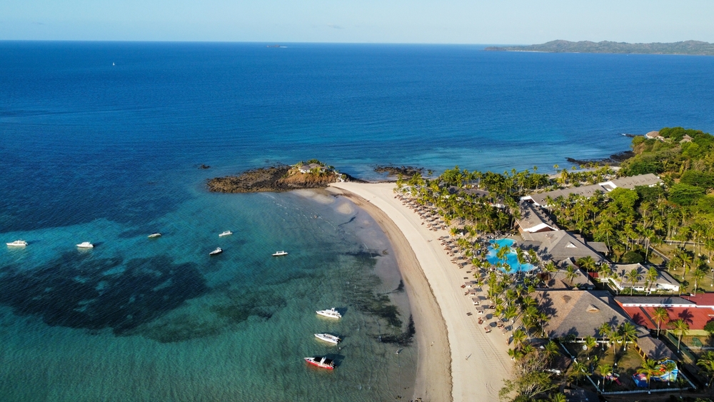 Luxury Andilana beach resort and beach on Nosy Be