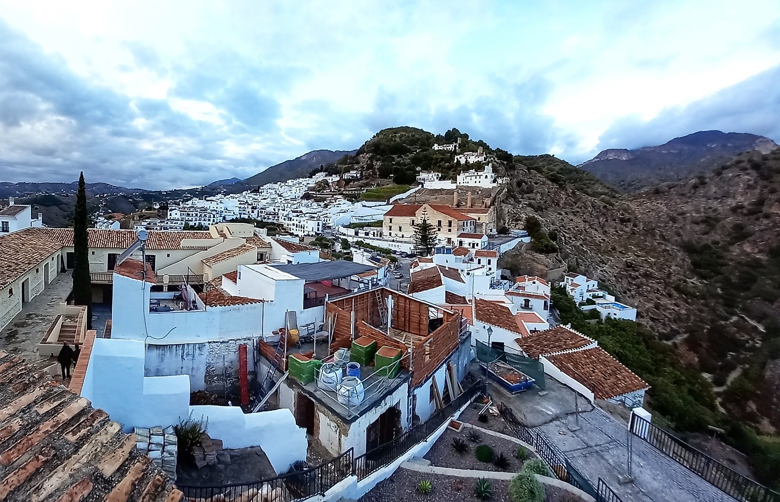 Frigiliana (Spain) from above.
