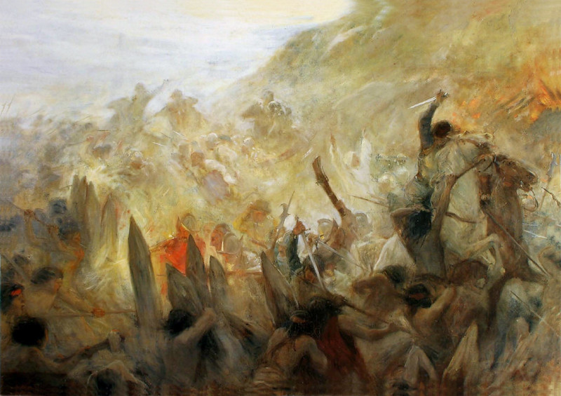 battle painting