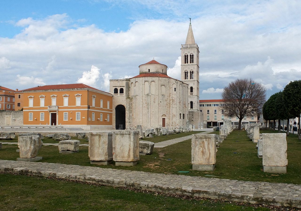 Roman Forum with Church of St. Donatus in Zadar, Croatia