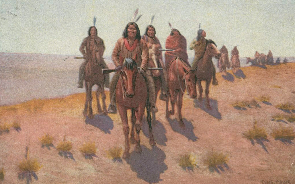apache men on horses