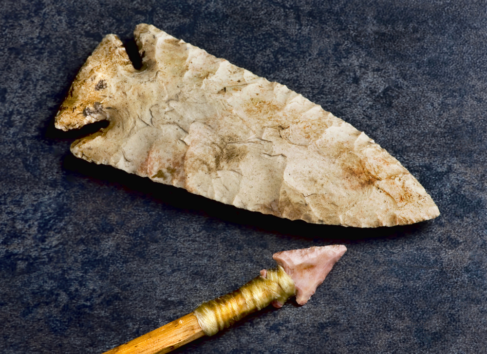 American bird point arrowhead and spearhead
