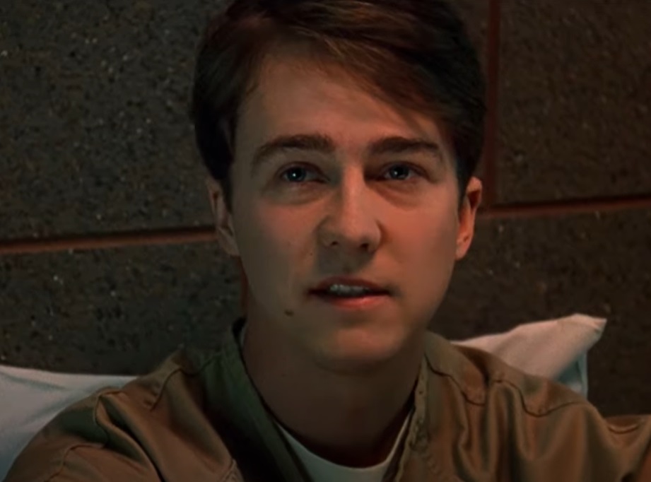 Screenshot of Edward Norton as Aaaron - from Primal Fear (1996)